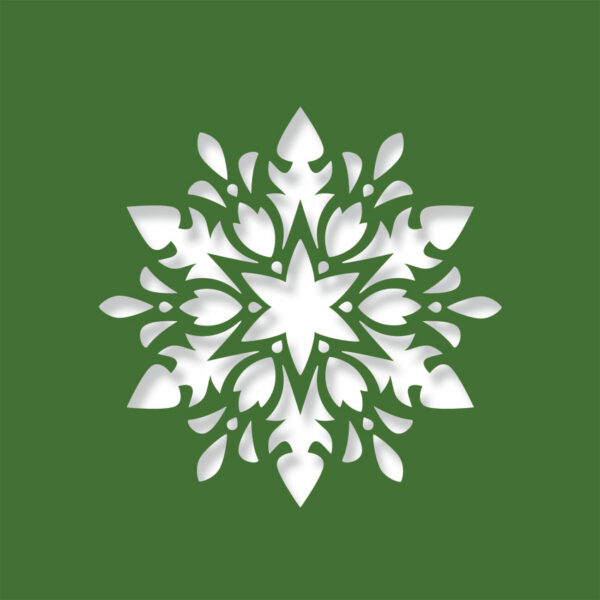 floral snowflake evergreen