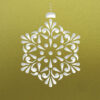 contemprary snowflake fine