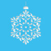 contemprary snowflake light