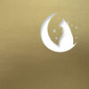 half moon cat antique gold