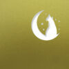 half moon cat fine gold