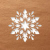 floral snowflake copper
