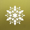 floral snowflake fine gold