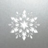 floral snowflake silver