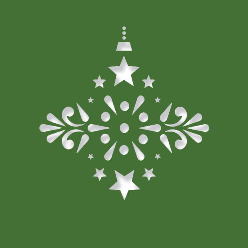 contemporary bauble evergre