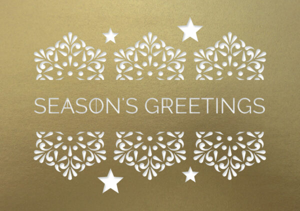 laser greetings fine gold