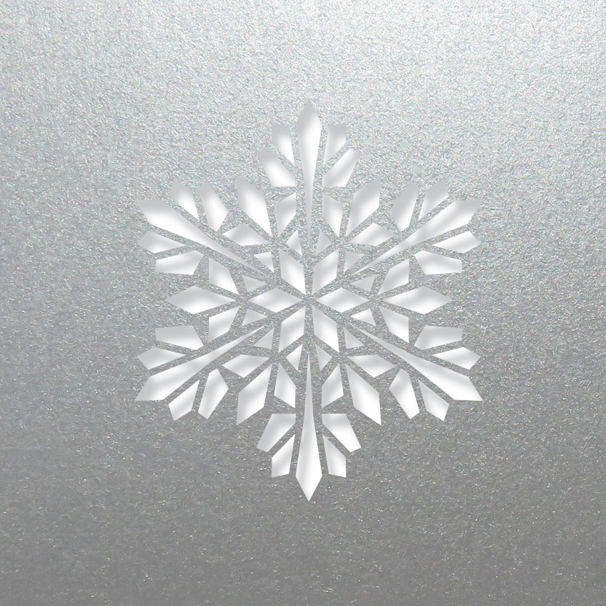 modern snowflake silver