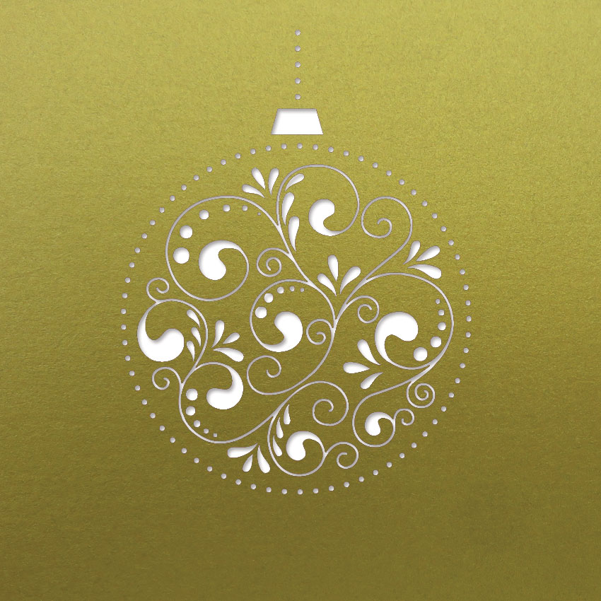 bauble decore fine gold